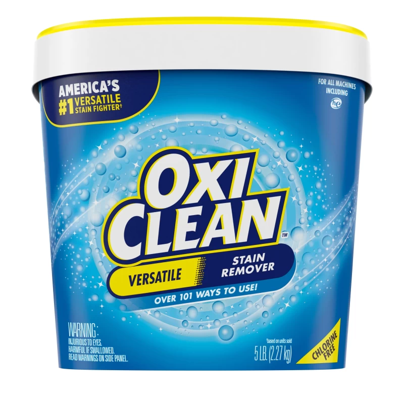 OxiClean Versatile Stain Remover Powder, Laundry Stain Remover for Clothes and Home, 5 Lbs