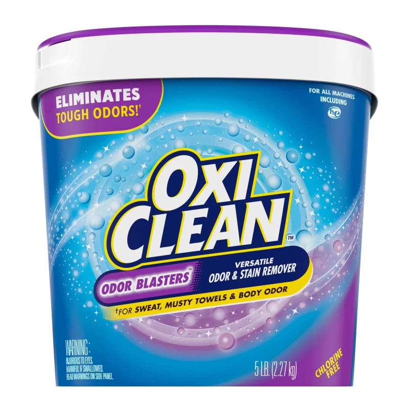 OxiClean Odor Blasters Odor Stain Remover Powder, Laundry Odor Eliminator, 5 Lbs