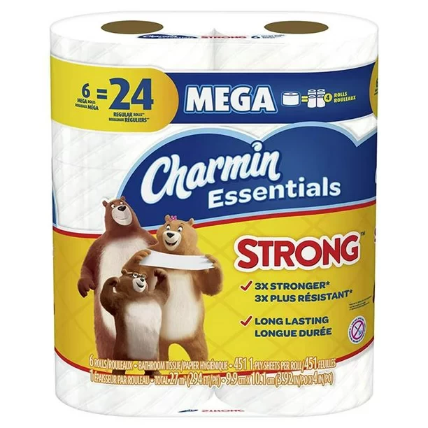 Charmin 98283 Essentials Strong Bathroom Tissue - 36 per Roll