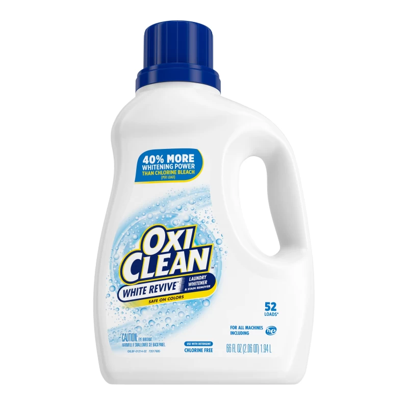 OxiClean White Revive Liquid Laundry Whitener Stain Remover, 66 Fl Oz
