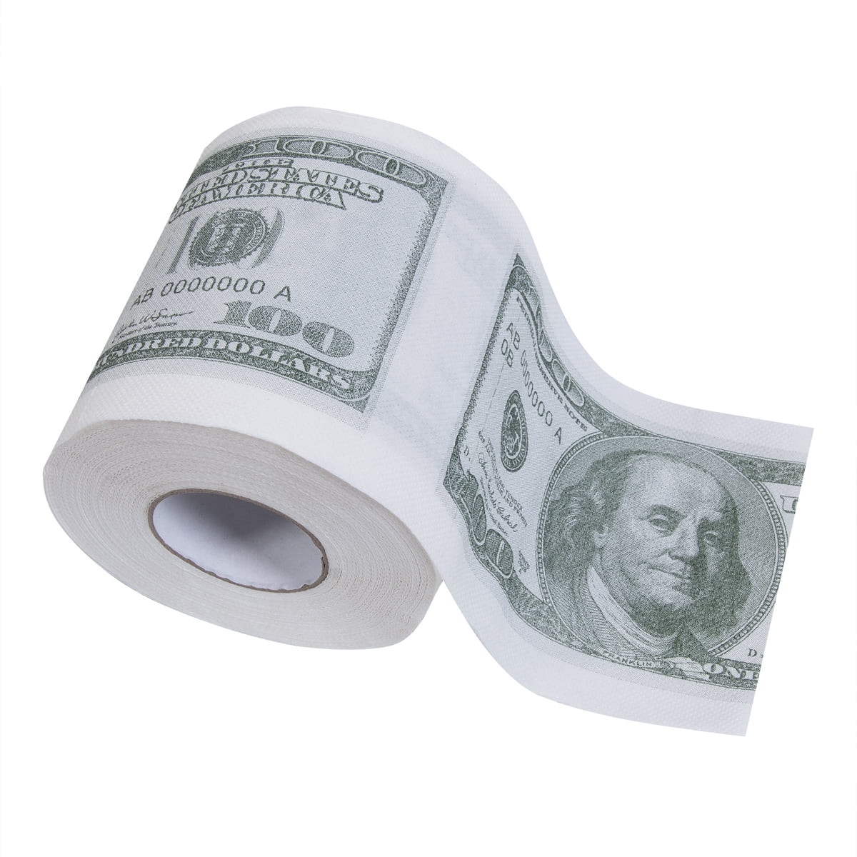 ZIYIXIN Wood Pulp Roll Paper,Humor $100 Bill Soft Bathroom Toilet Paper Living Room Decoration